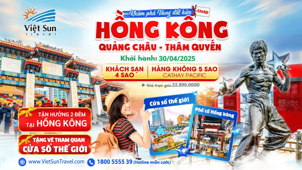 Tour Hồng Kông 5N4Đ (KH: 30/04/2025)