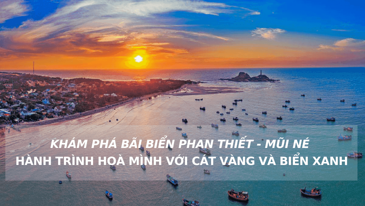 KHÁM PHÁ BÃI BIỂN PHAN THIẾT - MŨI NÉ: HÀNH TRÌNH HOÀ MÌNH VỚI CÁT VÀNG VÀ BIỂN XANH