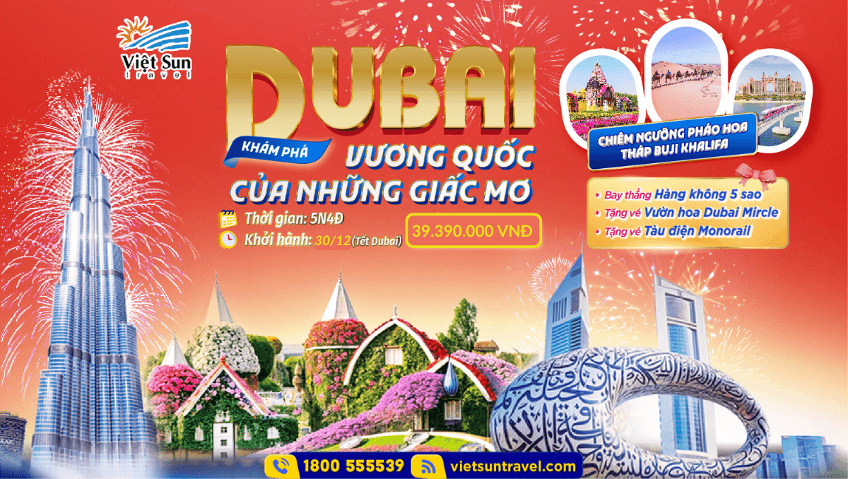 Tour 5 sao Dubai 5N4D