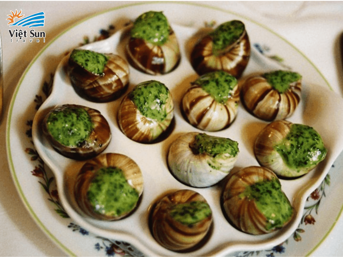 Ốc sên nướng tỏi
