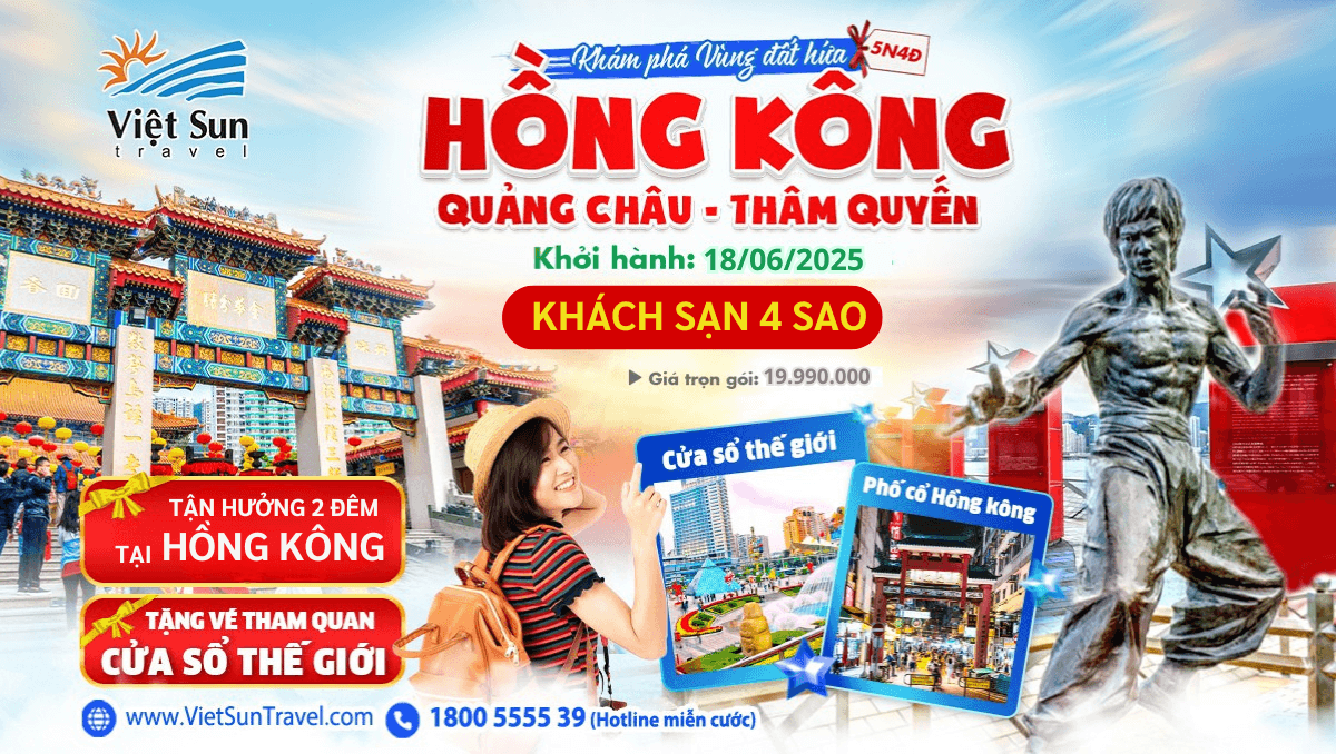 Tour Hồng Kông 5N4Đ (KH: 18/06/2025)