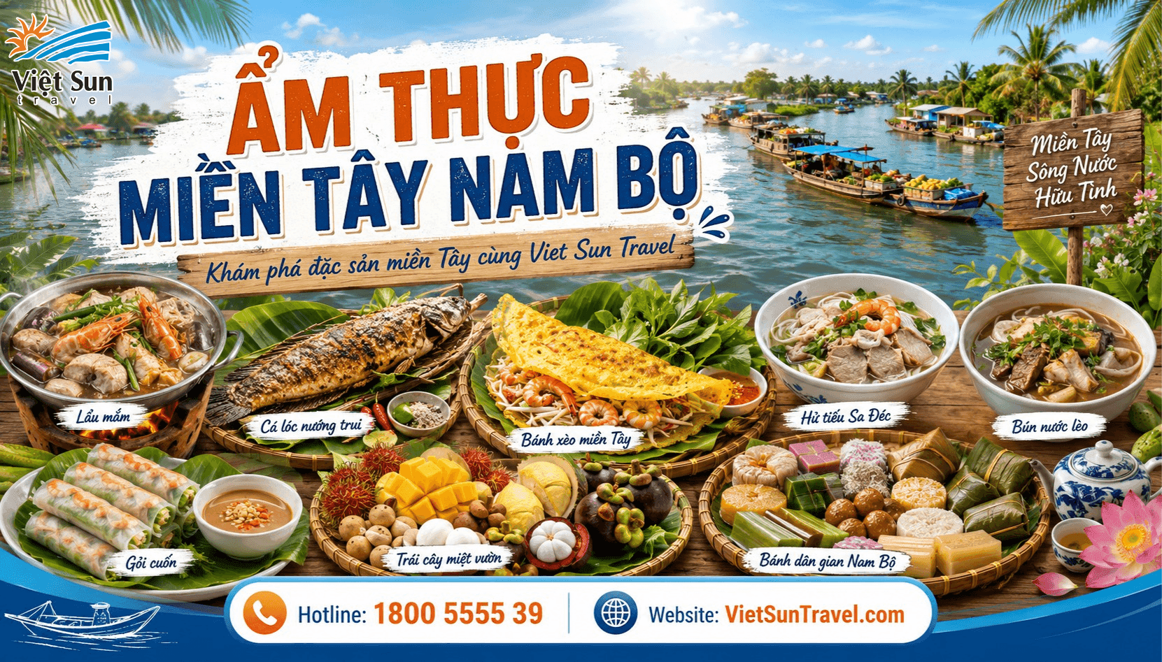 ẨM THỰC MIỀN TÂY NAM BỘ CÓ GÌ HẤP DẪN? TRẢI NGHIỆM HƯƠNG VỊ KHÓ QUÊN CỦA PHƯƠNG NAM