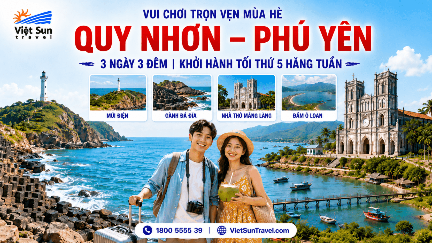 QUY NHƠN - PHÚ YÊN 3 NGÀY 3 ĐÊM