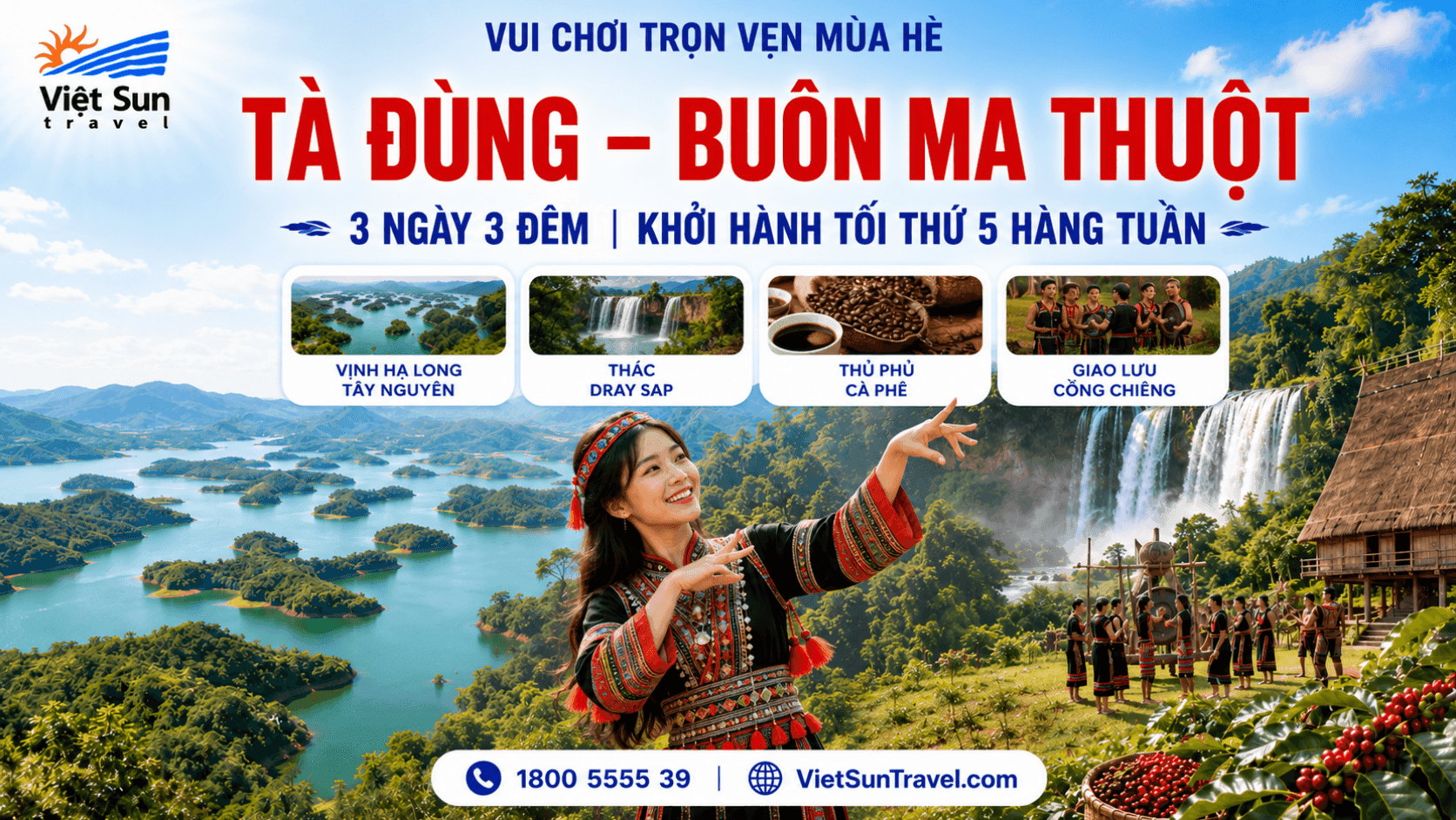 TÀ ĐÙNG - BUÔN MA THUỘT 3 NGÀY 3 ĐÊM 