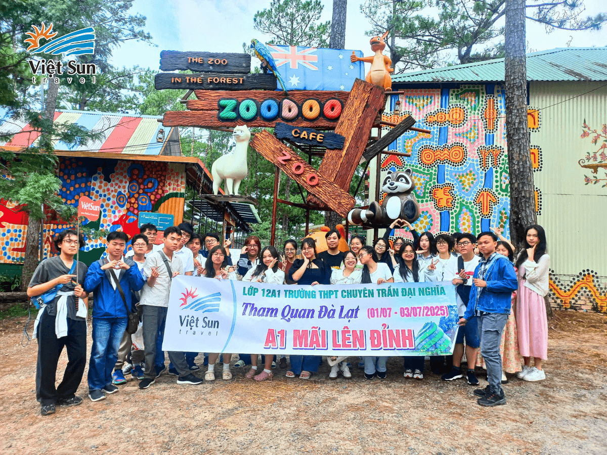 tour đoàn học sinh Tham quan vườn thú ZooDoo 