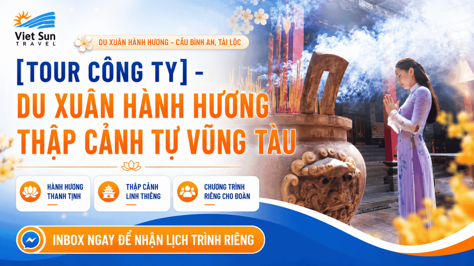[Tour Công Ty] - Du Xuân Hành Hương Thập Cảnh Tự Vũng Tàu