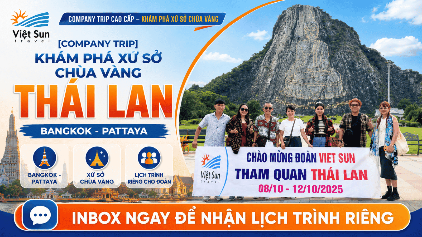 [Company Trip] Khám phá Xứ Sở Chùa Vàng Thái Lan: Bangkok - Pattaya