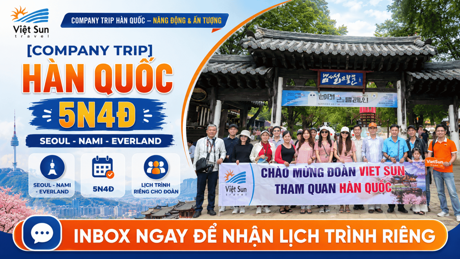 [Company Trip] Hàn Quốc 5N4Đ: Seoul - Nami - Everland