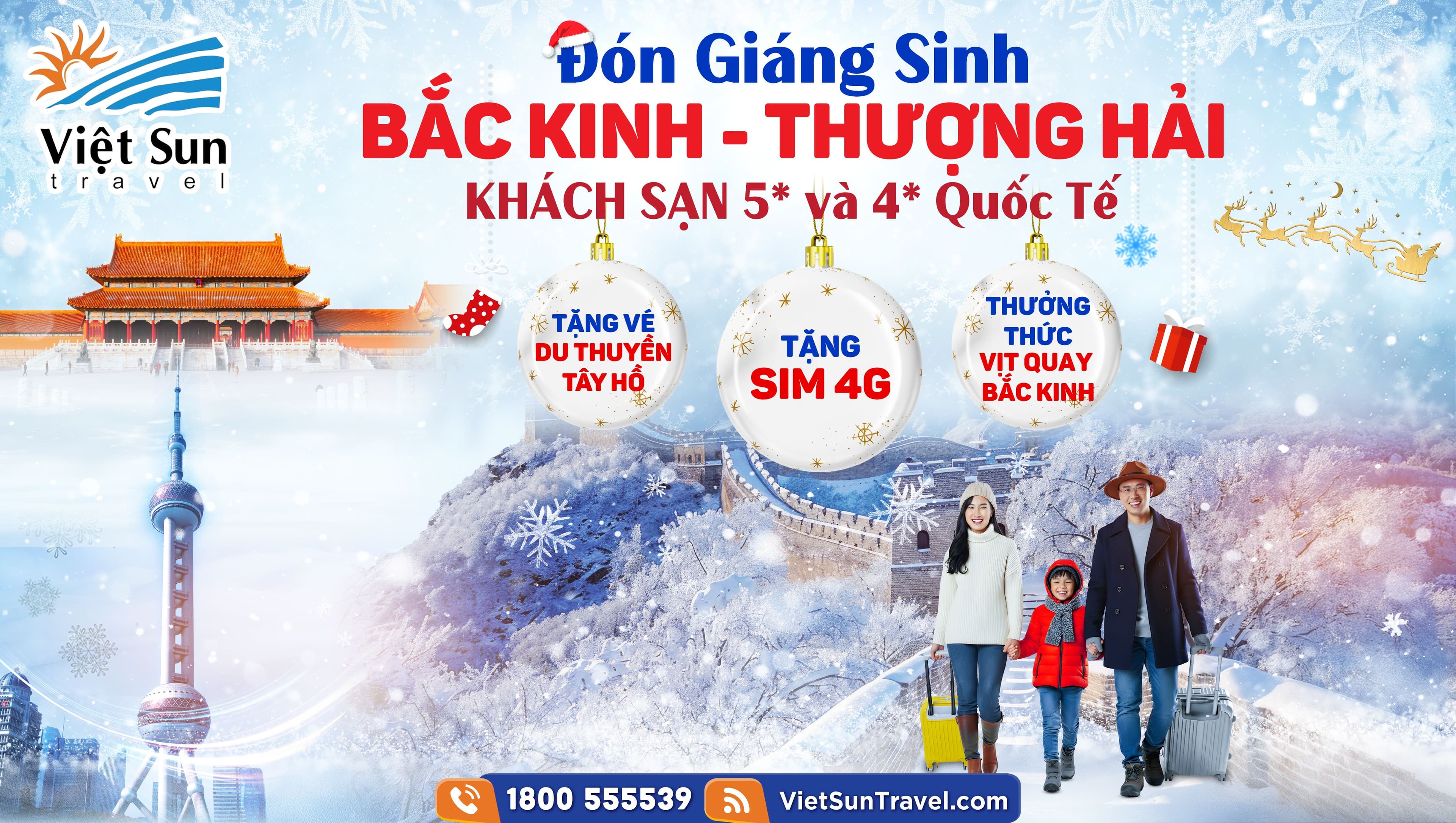 Du Lịch Bắc Kinh - Thượng Hải Đón Giáng Sinh 