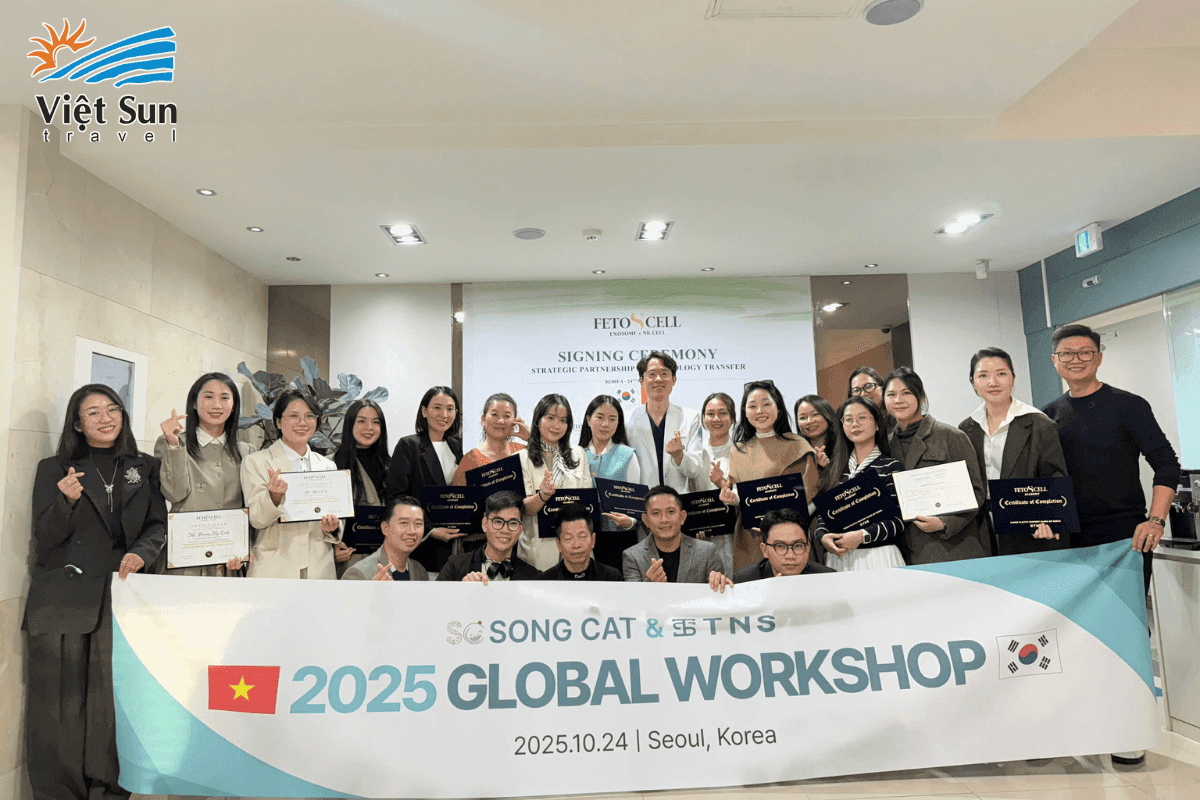 Khách hàng Viet Sun Travel trải nghiệm Workshop