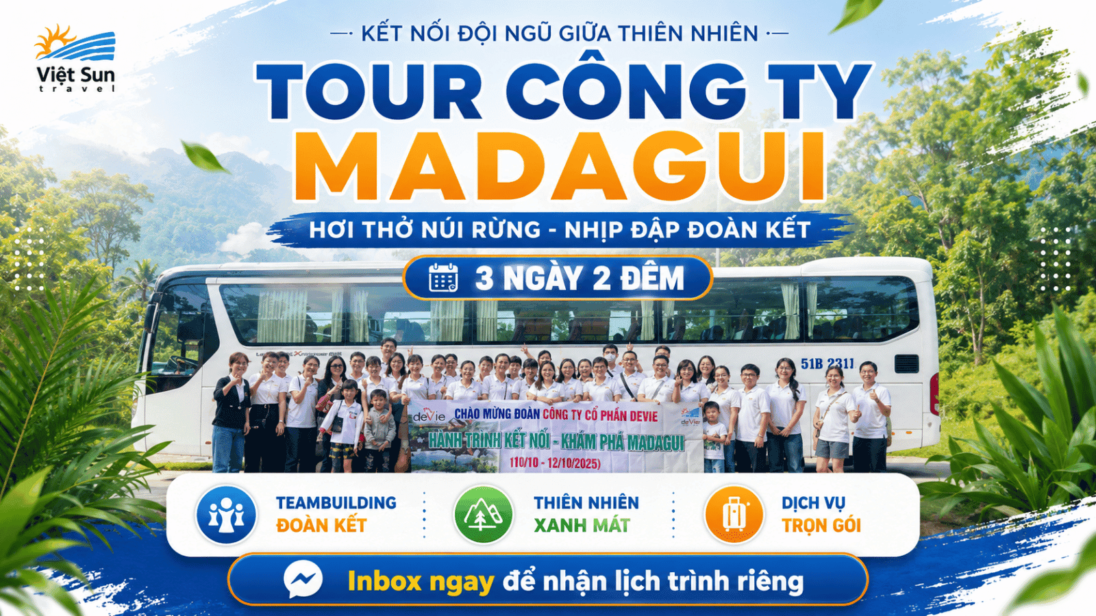 [Tour Công Ty] Khu Du Lịch Madagui 3N2Đ: Hơi Thở Núi Rừng - Nhịp Đập Đoàn Kết