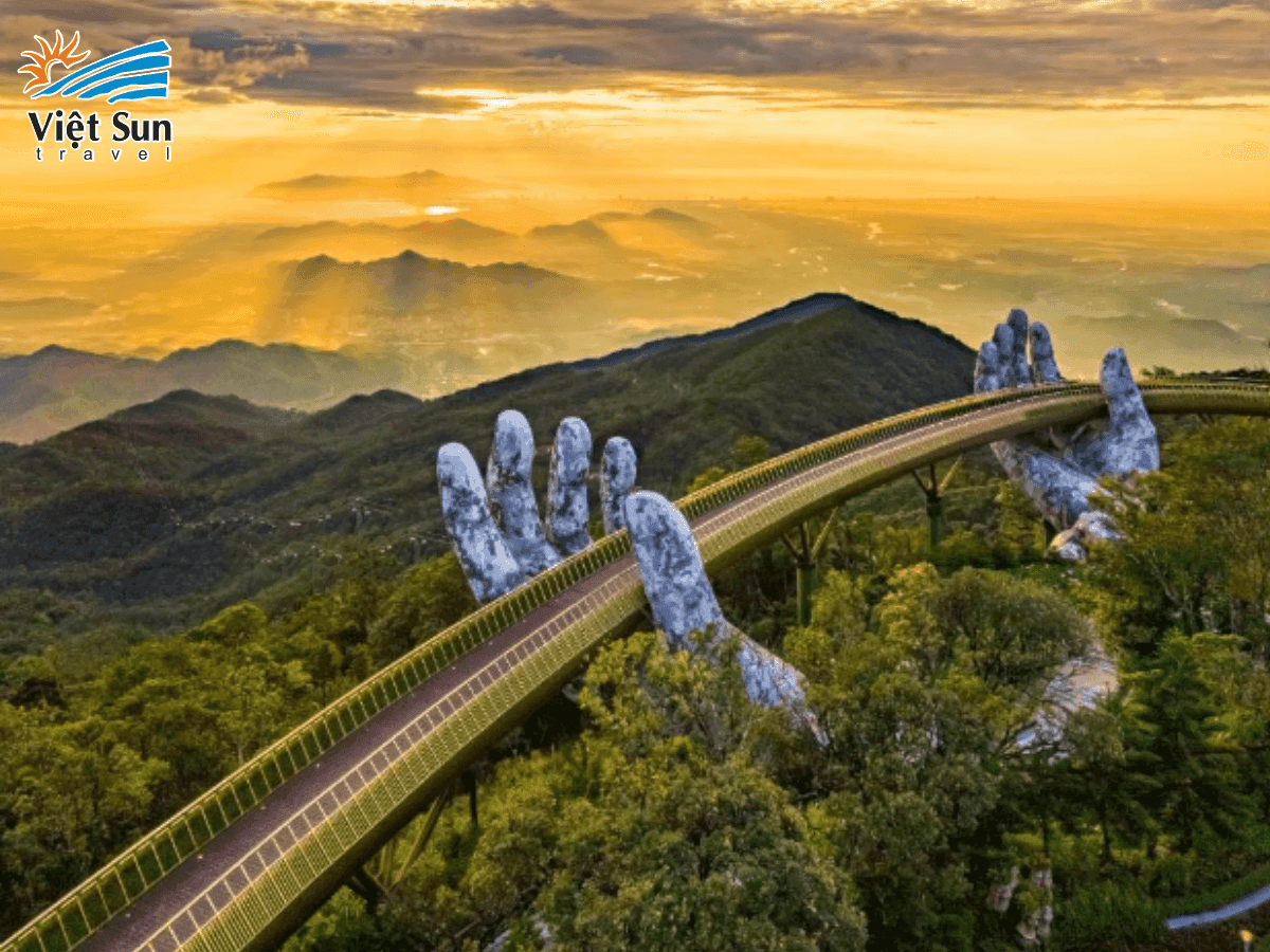 Cầu vàng nổi tiếng tại Đà Nẵng