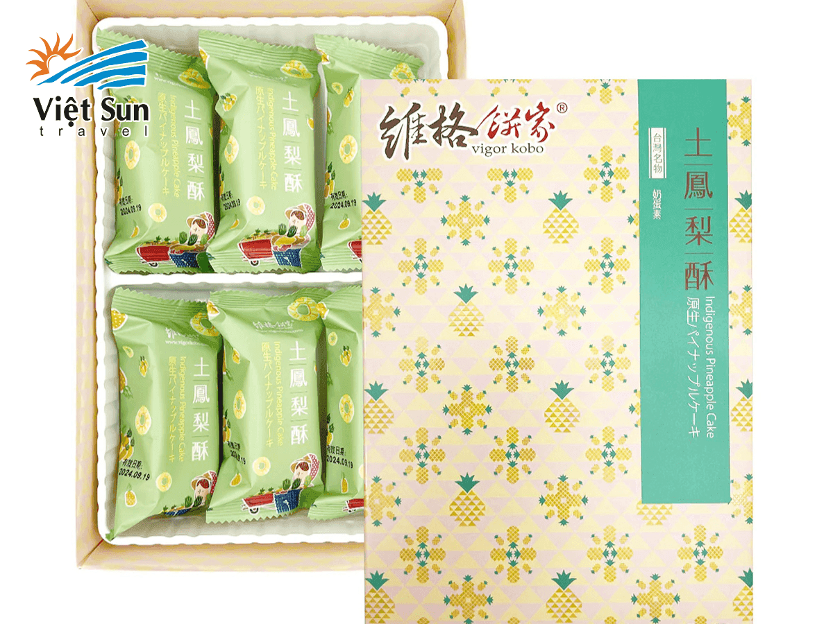 Bánh dứa Vigor Kobo với thiết kế bao bì hiện đại và tiện lợi