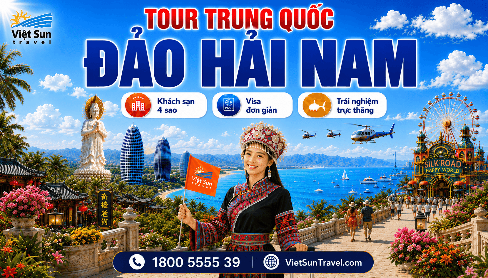 DU LỊCH TRUNG QUỐC: ĐẢO HẢI NAM 6N5Đ