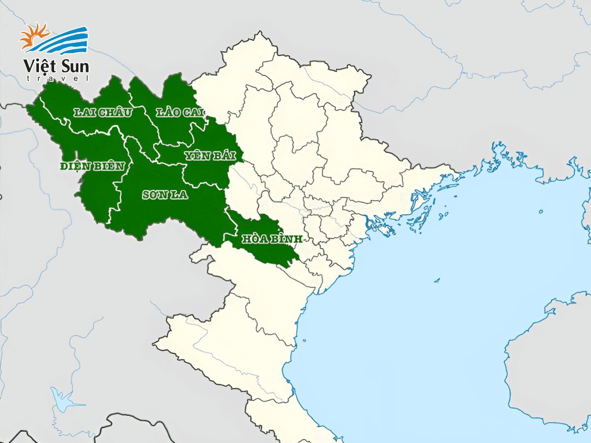 Bản đồ miền núi Tây Bắc