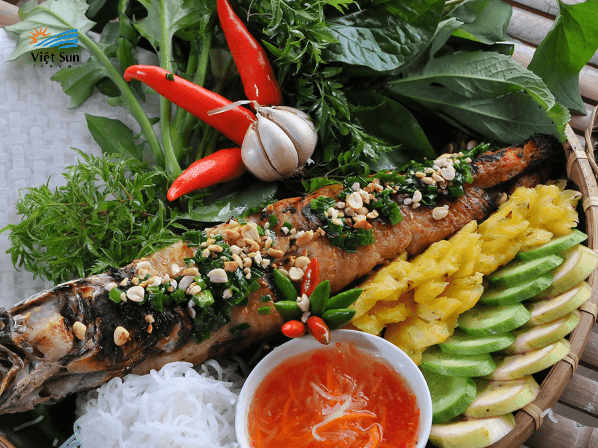 Cá lóc nướng trui
