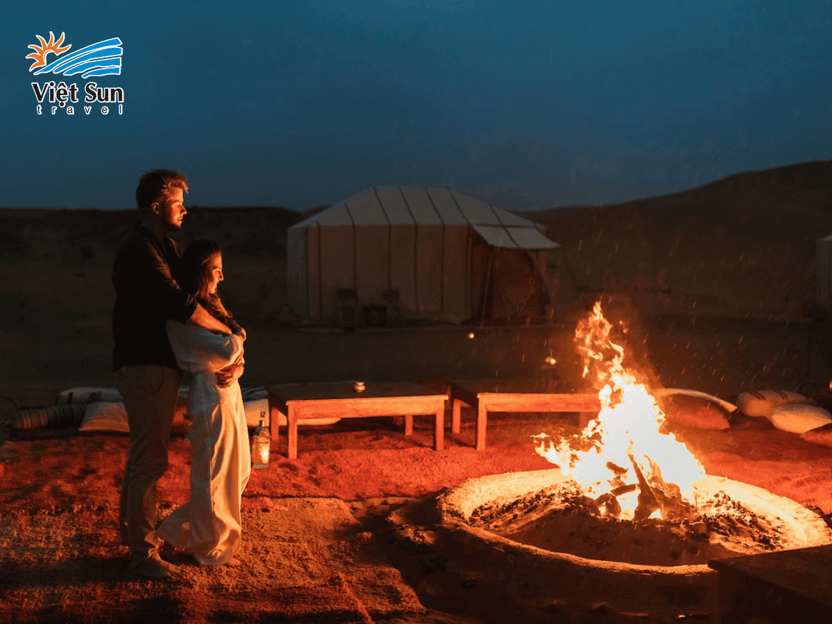 Cắm trại Bedouin tại sa mạc Dubai mùa đông