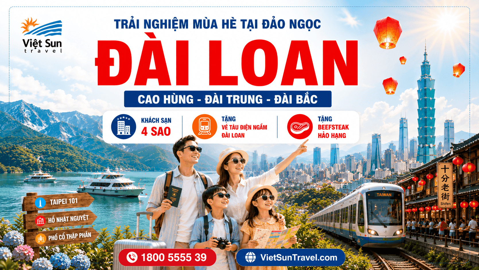 TOUR HÈ 2026: ĐÀI LOAN 5 NGÀY 5 ĐÊM