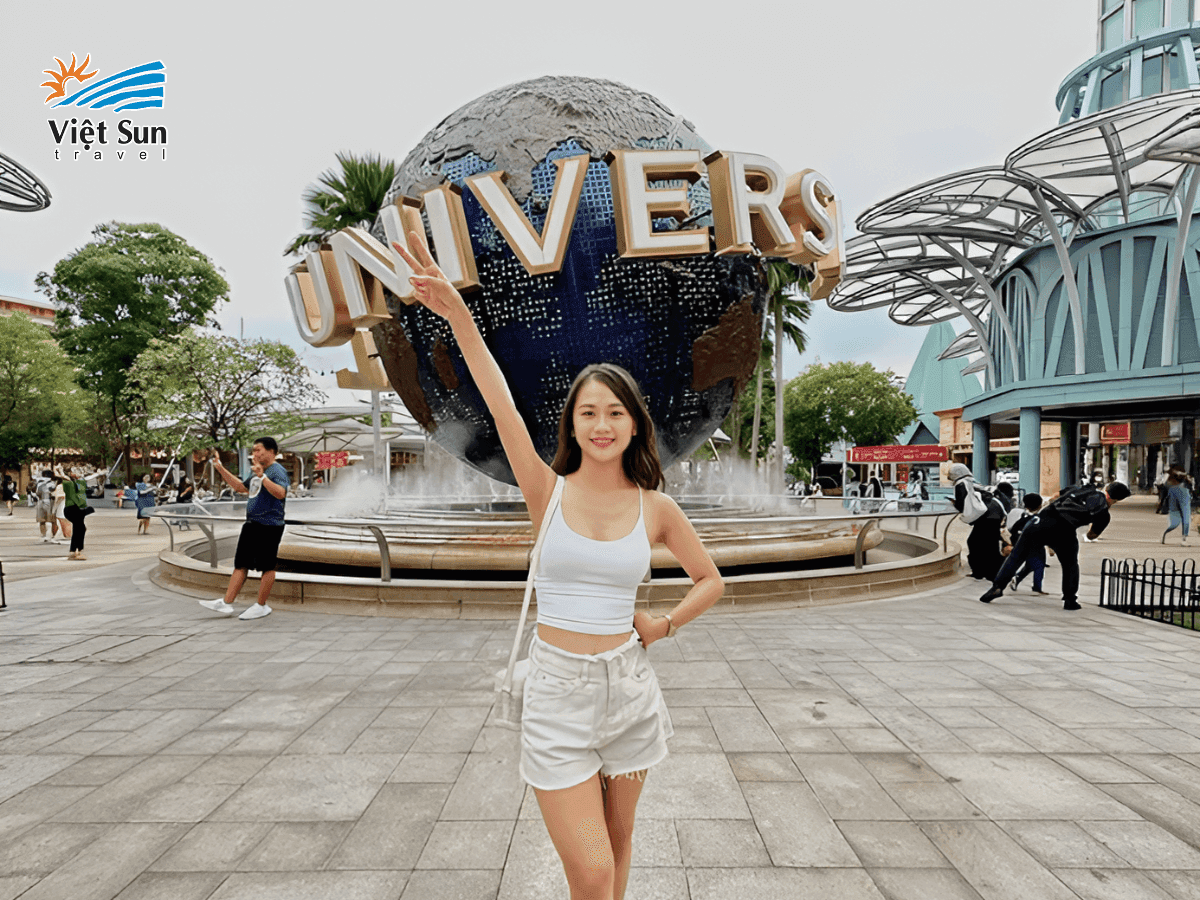 Check-in tại Universal Studios Singapore