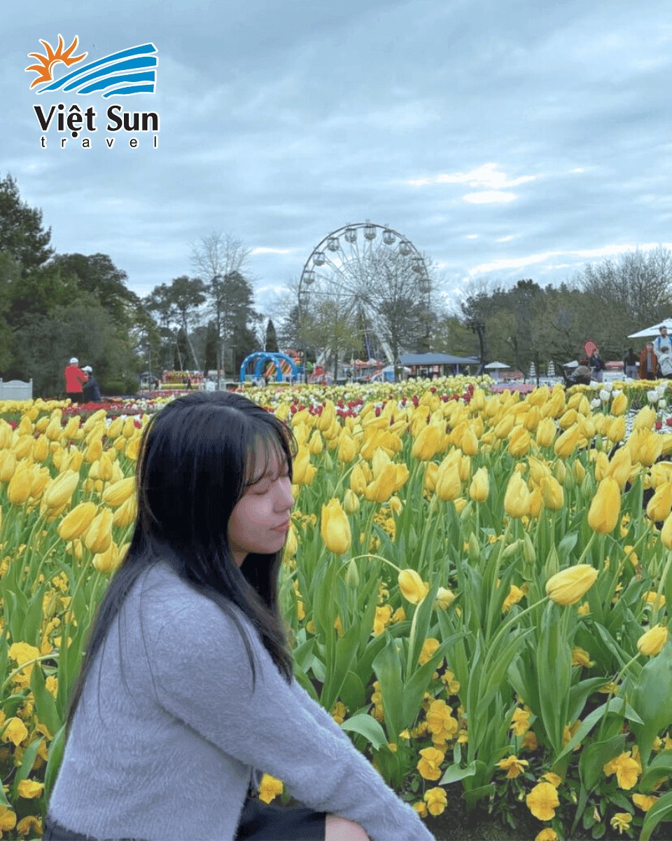 Checkin in lễ hội hoa Floriade tại Úc.png