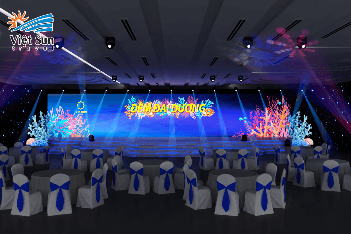 Decor sân khấu Year End Party