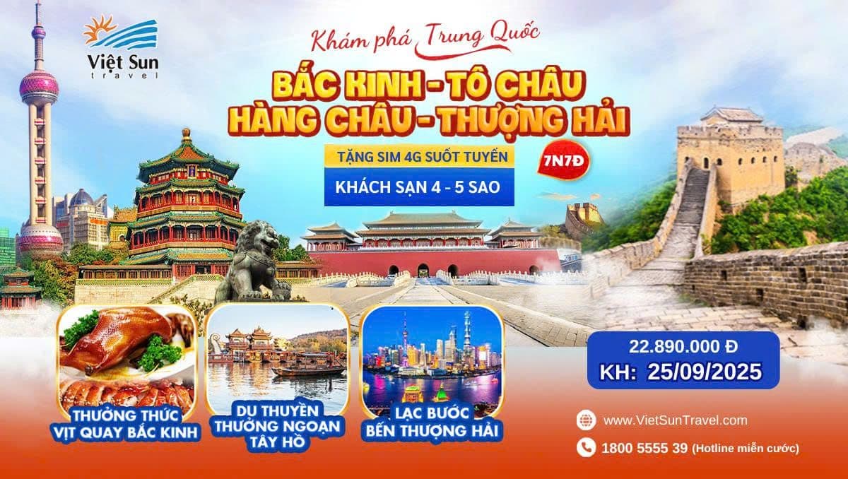 Du lịch Bắc Kinh Thượng Hải