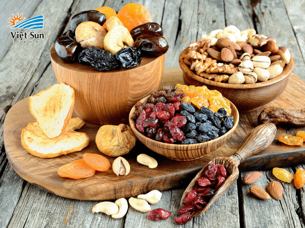 Hoa quả sấy khô Trung Quốc làm quà tặng