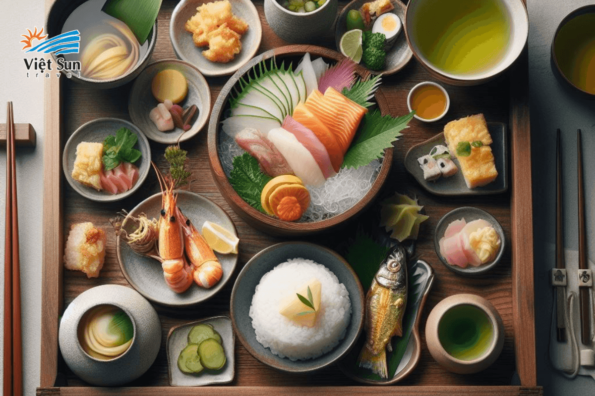 Kaiseki – nghệ thuật ẩm thực tinh tế ở Kyoto.