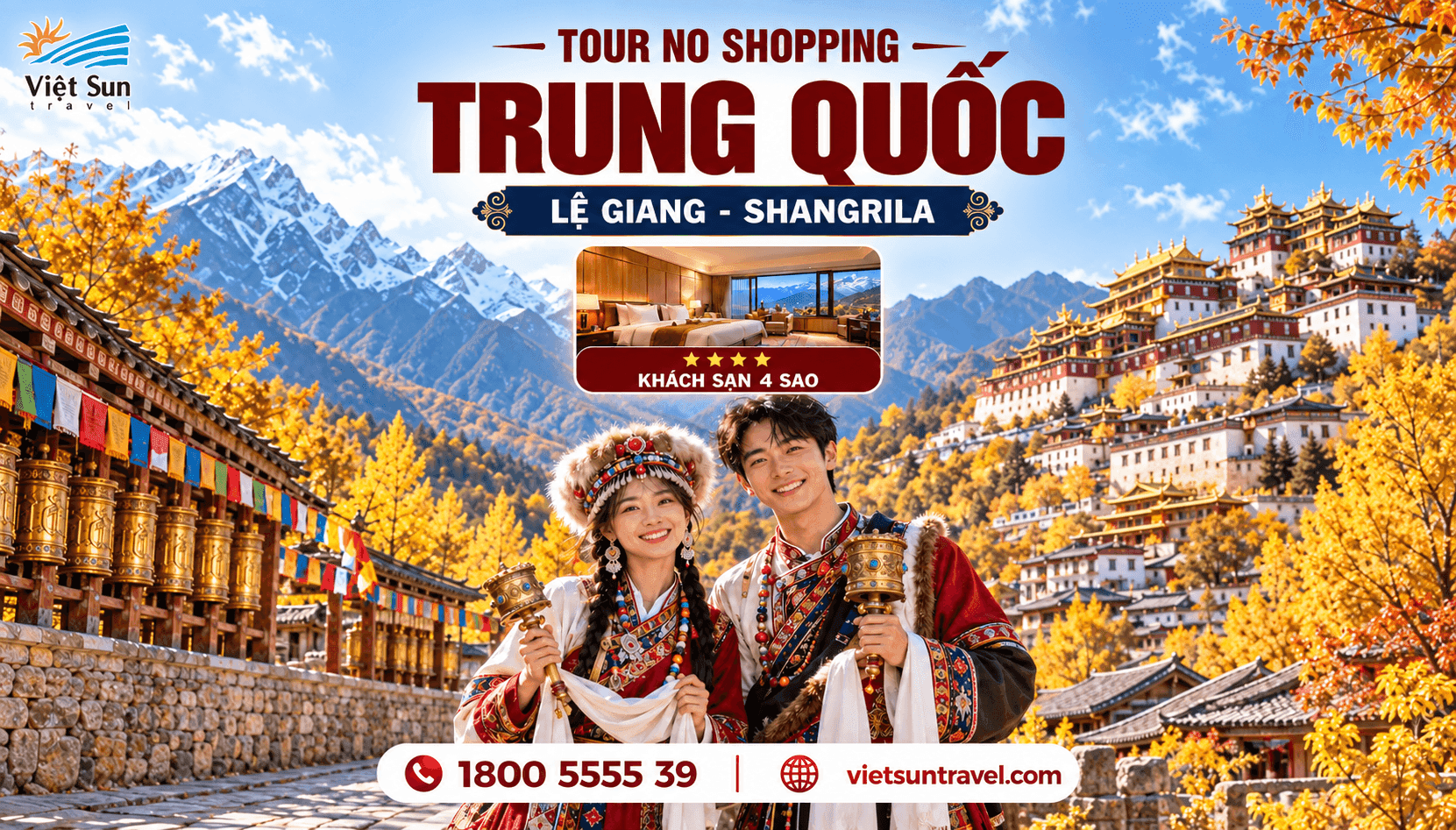 [TOUR MÙA THU] DU LỊCH TRUNG QUỐC: LỆ GIANG – SHANGRILA 5N4D
