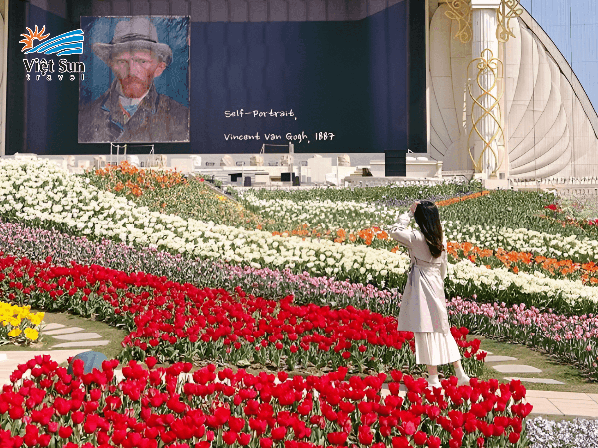 Lễ hội hoa tulip tại Everland Hàn Quốc