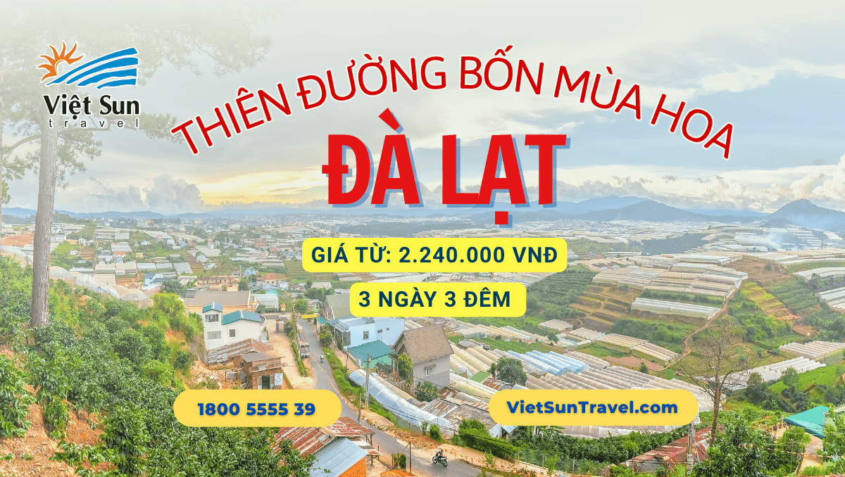 Tour Đà Lạt 3 ngày 3 đêm từ HCM