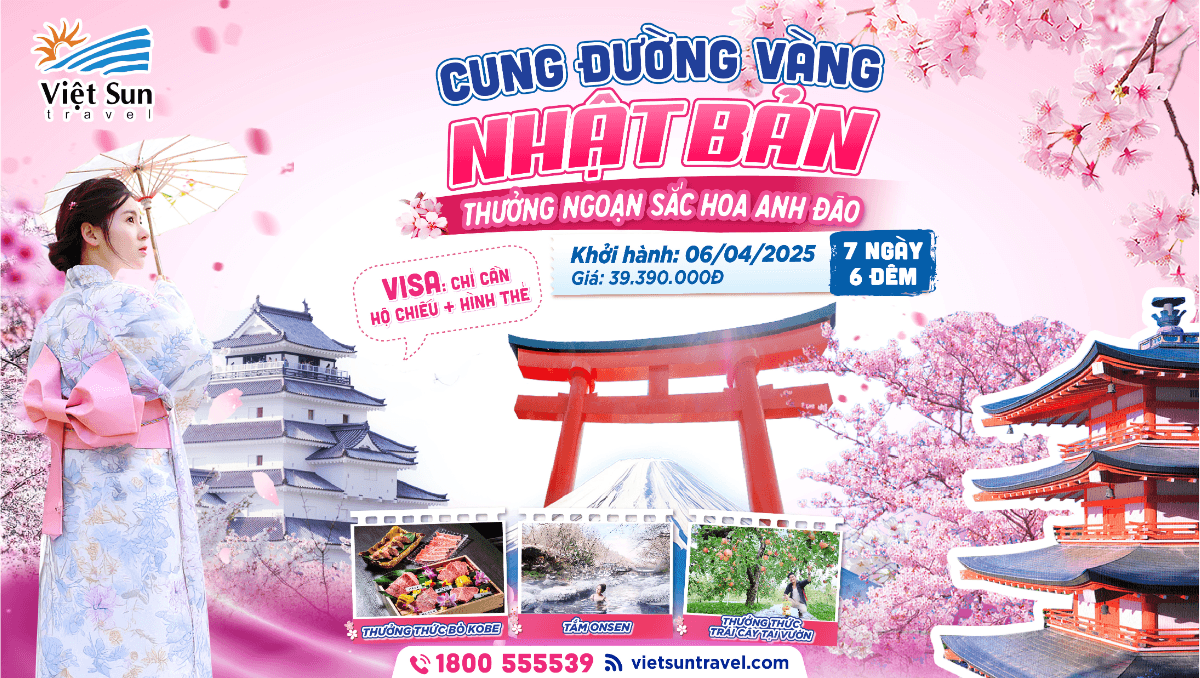 Tour Nhật Bản hoa anh đào 