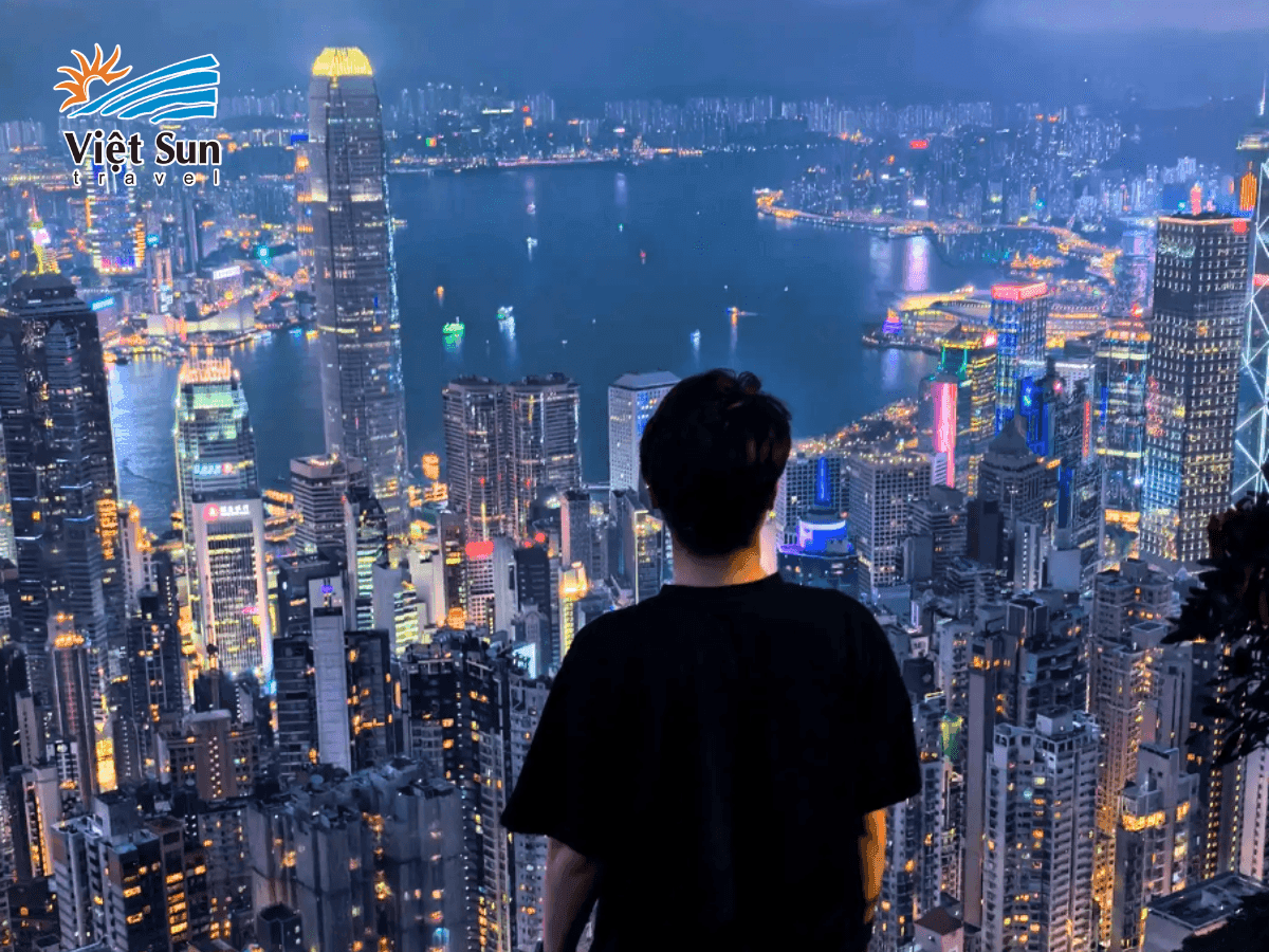 Núi Thái Bình về đêm -  Rực rỡ ánh đèn
