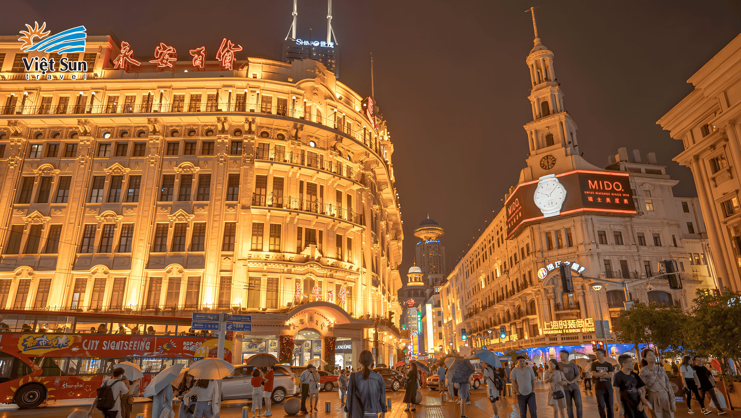 Phố Nam Kinh về đêm