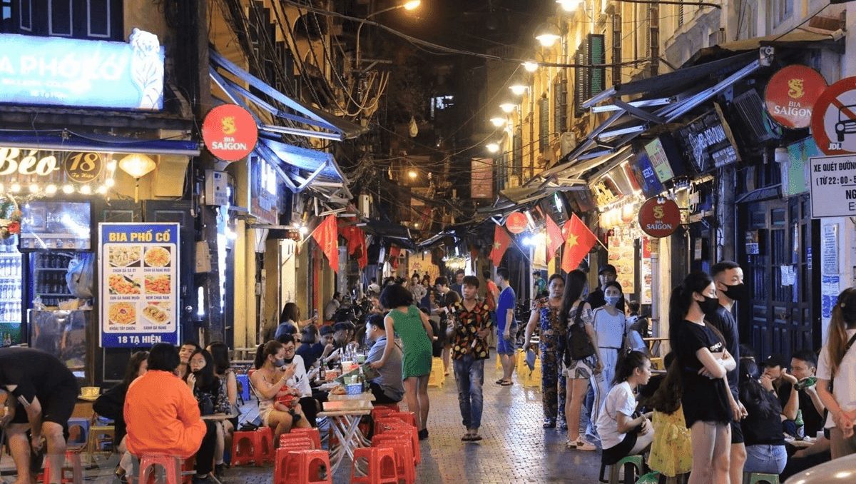 Phố cổ Hà Nội buổi tối