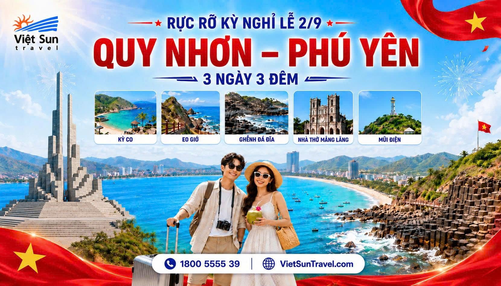 [TOUR LỄ 2/9] QUY NHƠN - PHÚ YÊN 3 NGÀY 3 ĐÊM