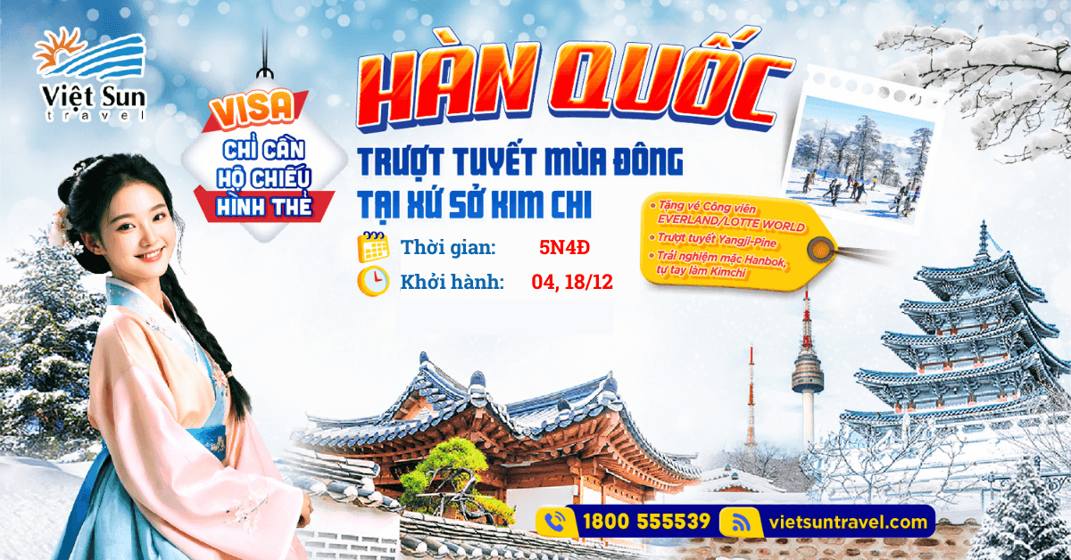 Tour Hàn Quốc Mùa Đông 5N4Đ
