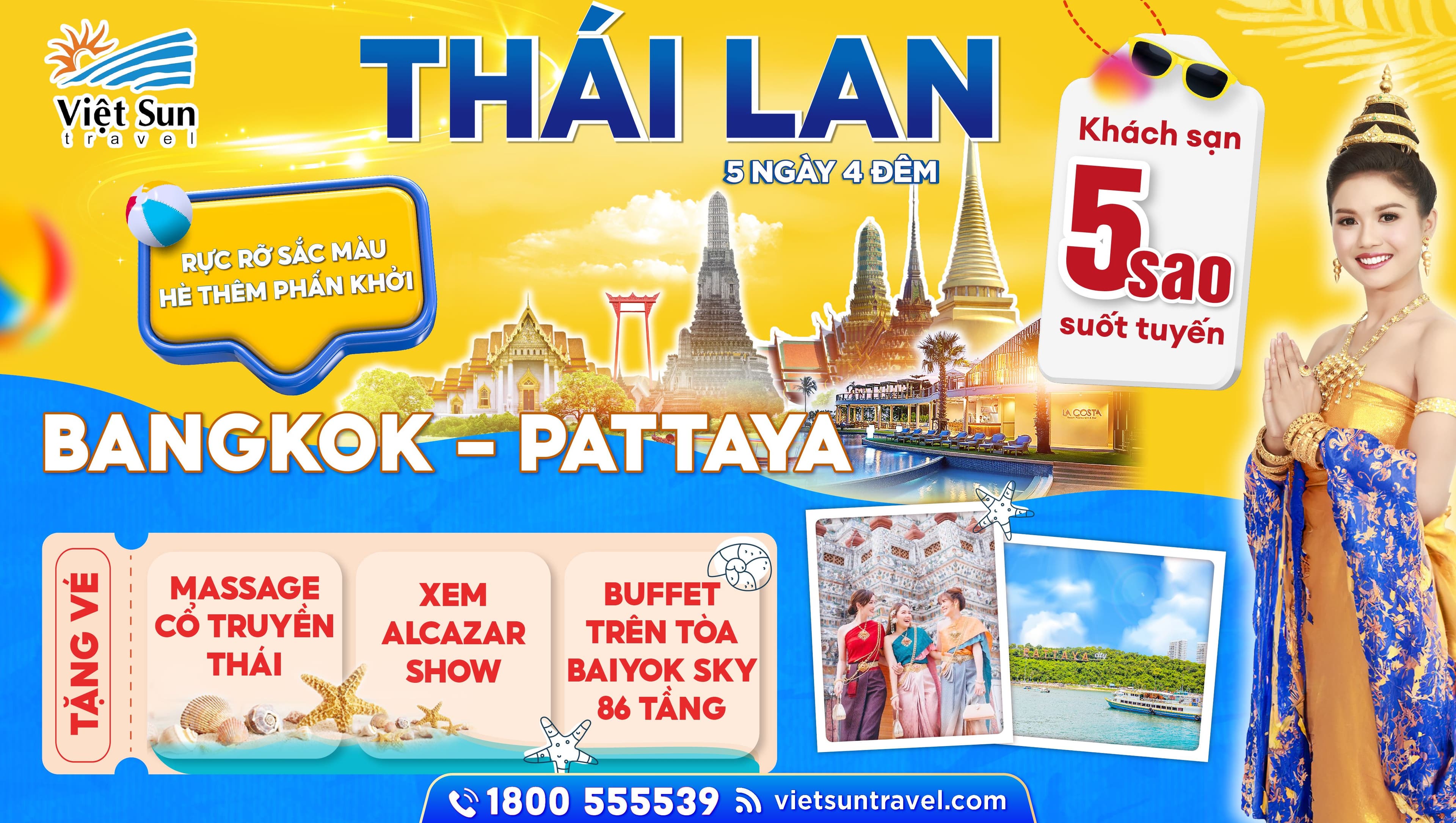 Tour Hè Thái Lan trọn gói
