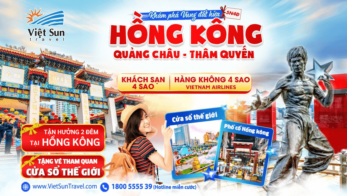 Tour Hồng Kông - Quảng Châu - Thẩm Quyến 5N4Đ