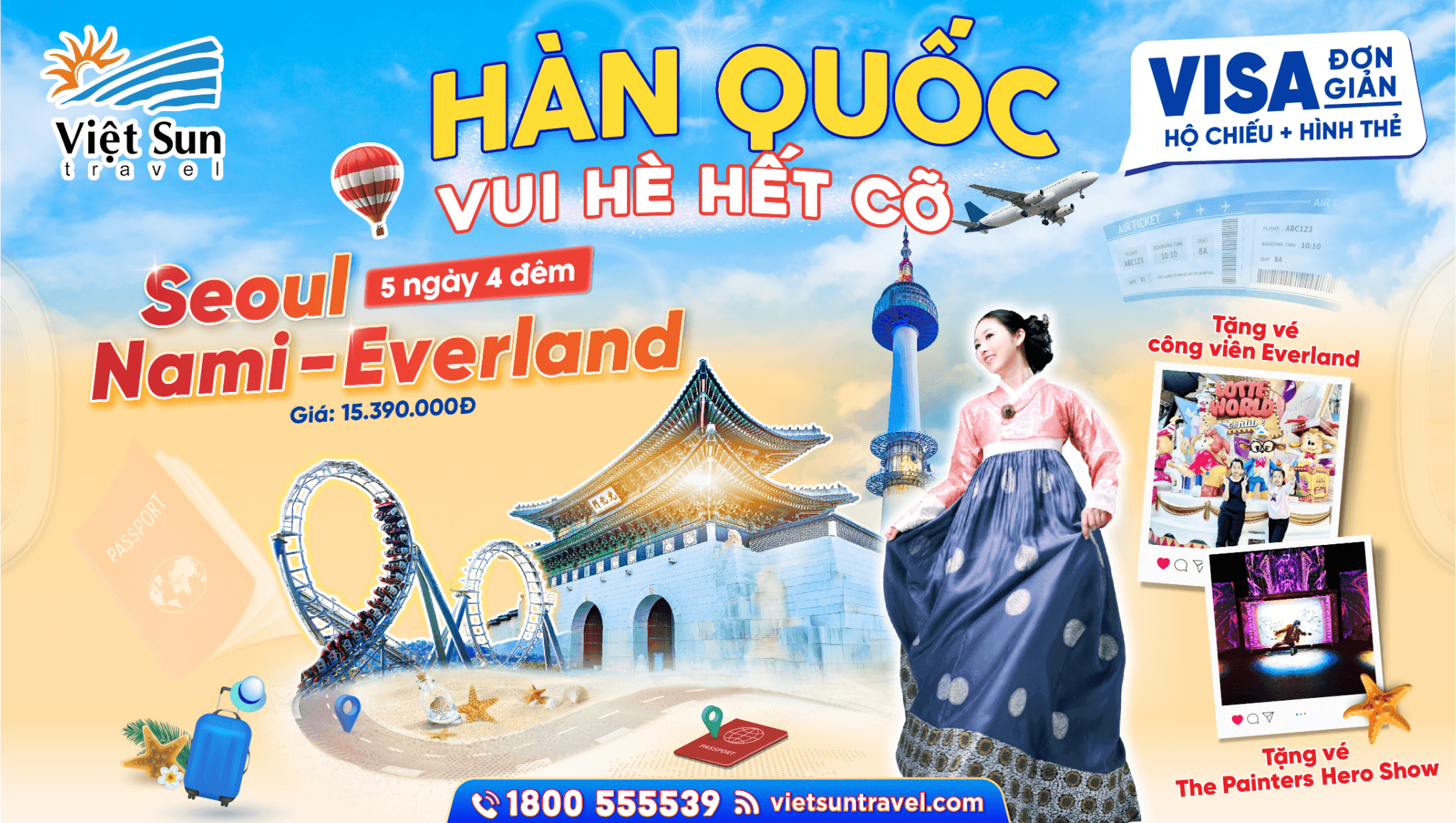 Viet Sun Du lịch Hè Hàn Quốc 2025