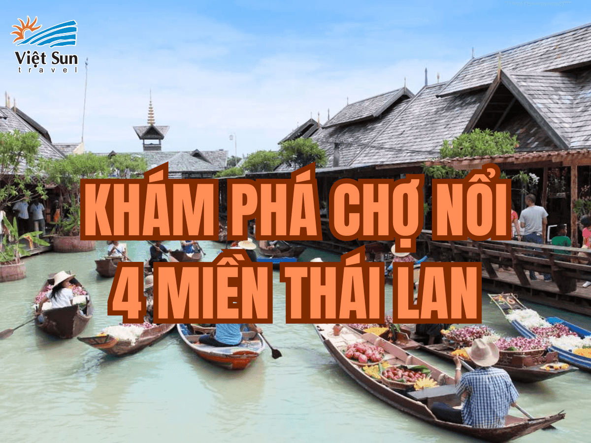 chợ nổi 4 miền thái lan