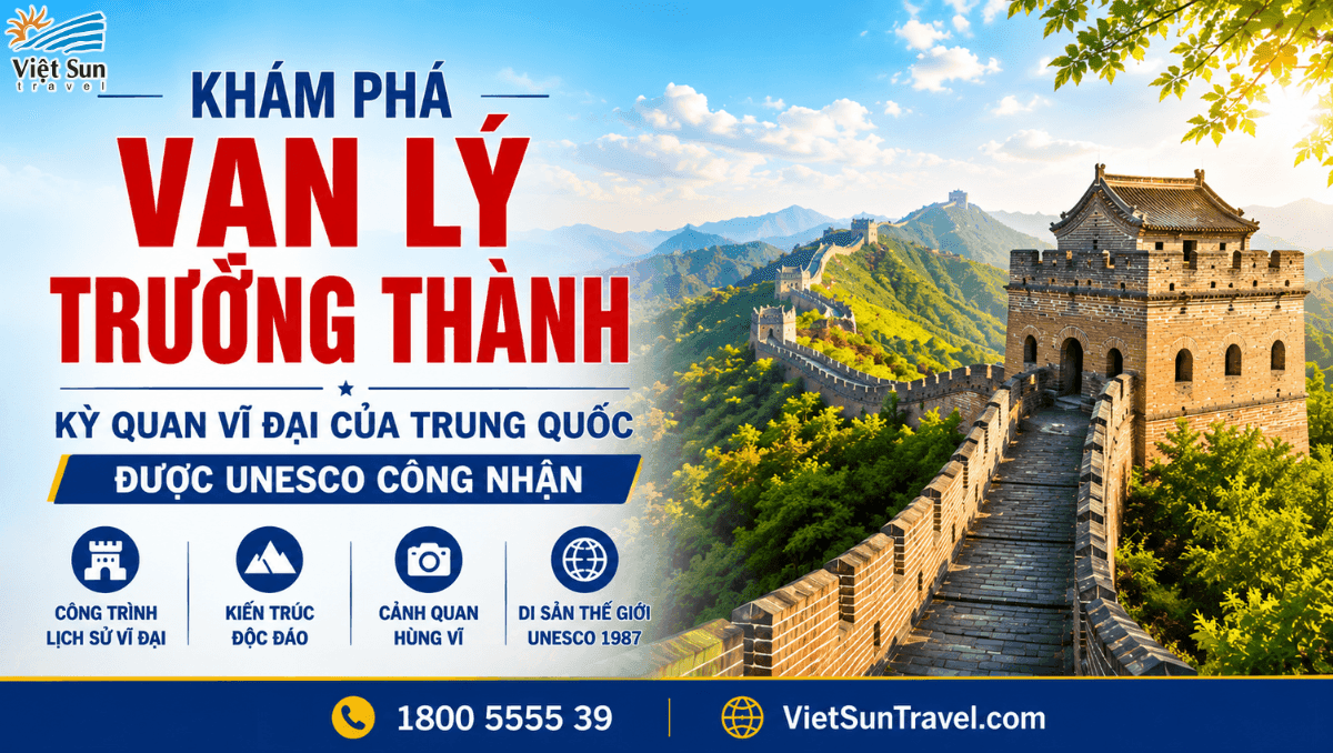 KHÁM PHÁ VẠN LÝ TRƯỜNG THÀNH - KỲ QUAN VĨ ĐẠI CỦA TRUNG QUỐC ĐƯỢC UNESCO CÔNG NHẬN