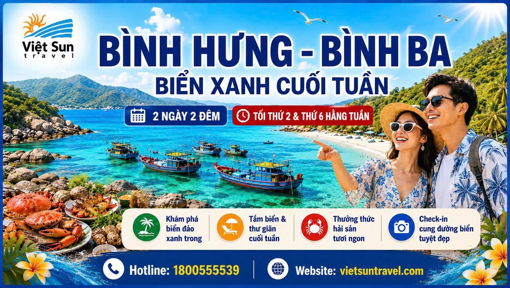 Tour Bình Hưng - Bình Ba (2N2Đ)
