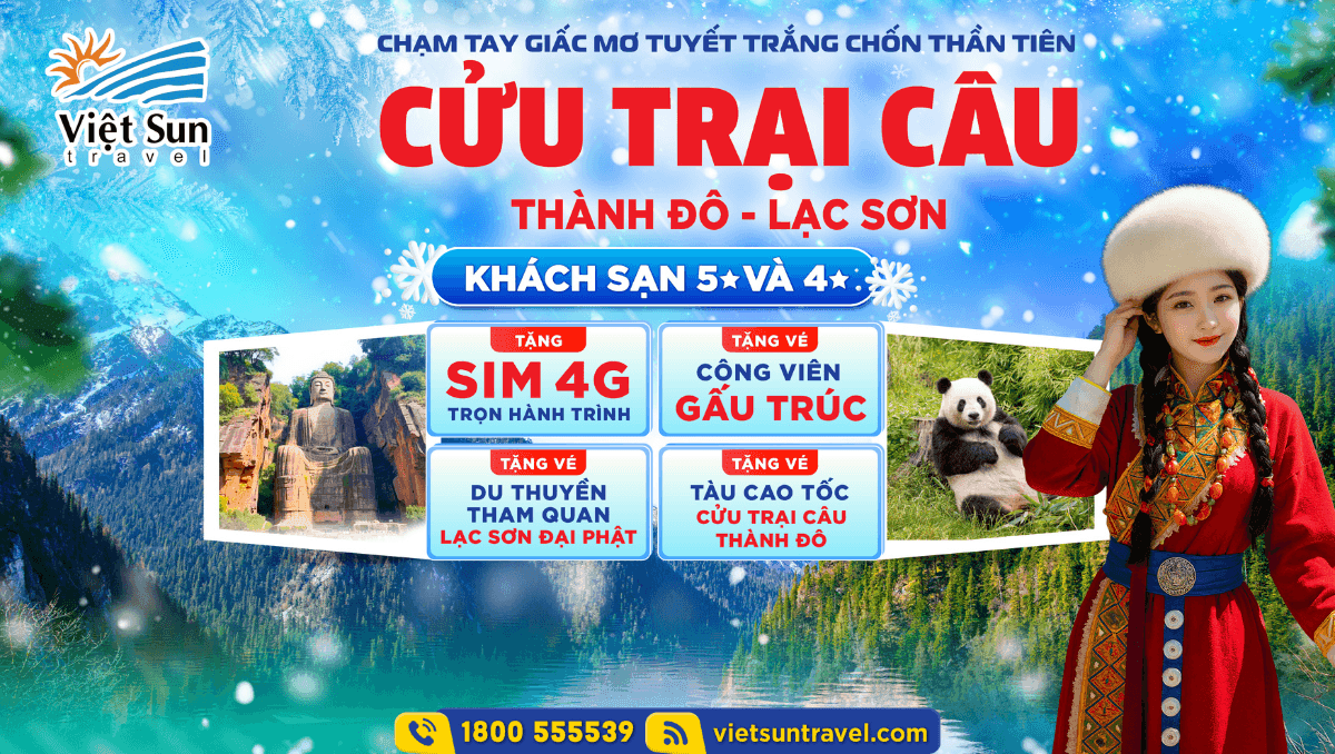 tour cửu trại câu mùa đông