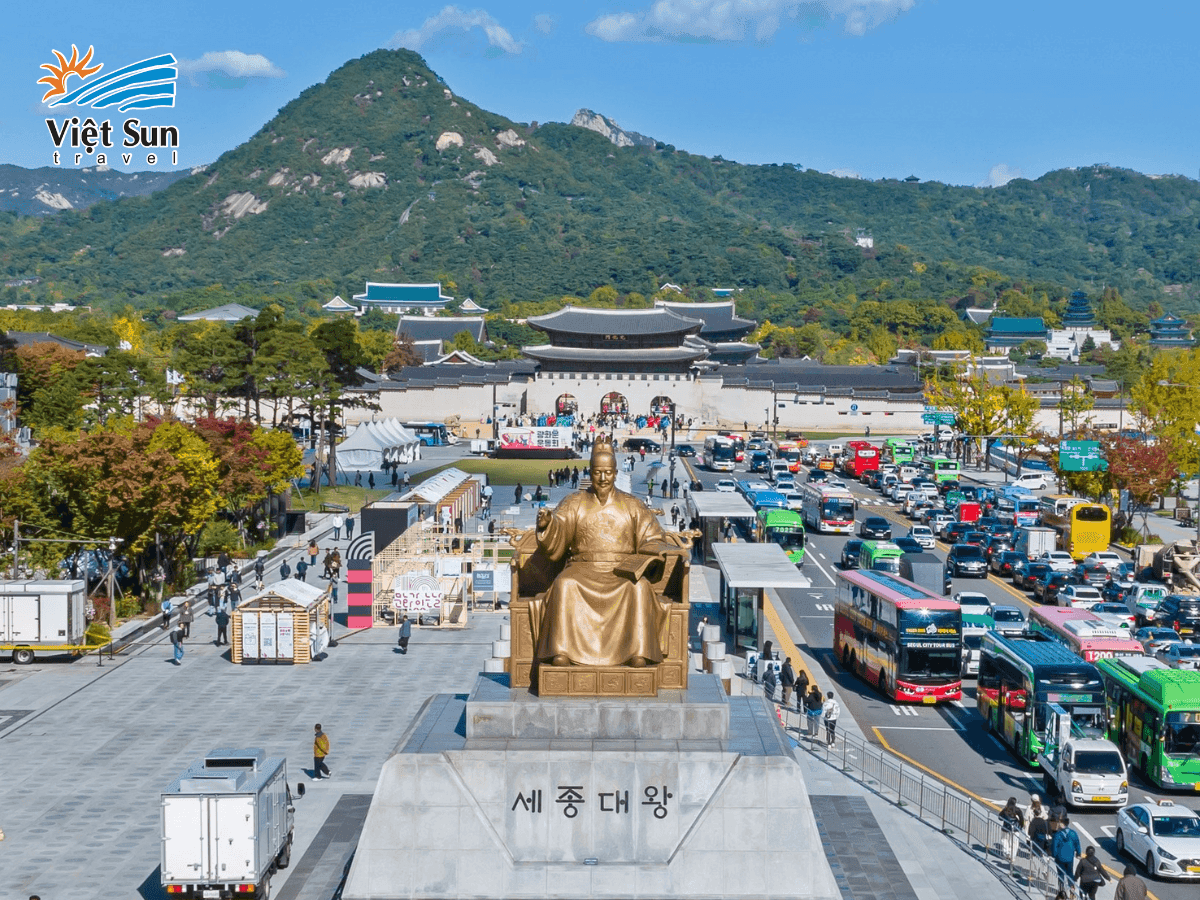 Quảng trường Gwanghwamun - Trái tim lịch sử và biểu tượng của Seoul
