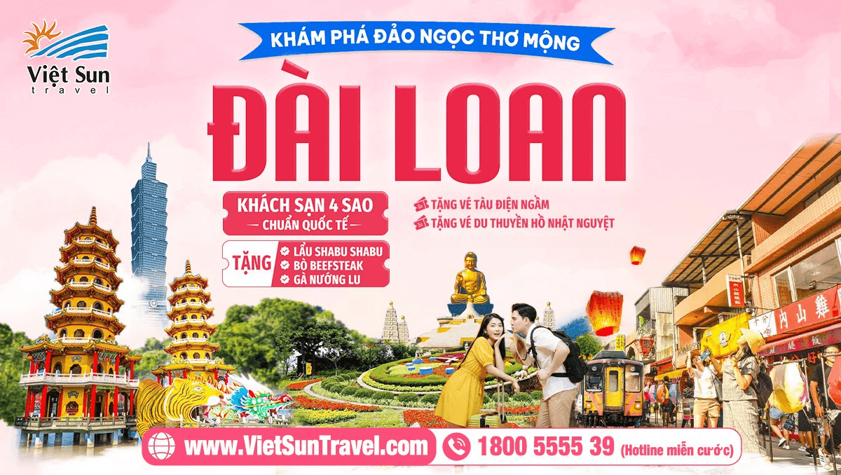 tour đài loan 30.4  viet sun travel