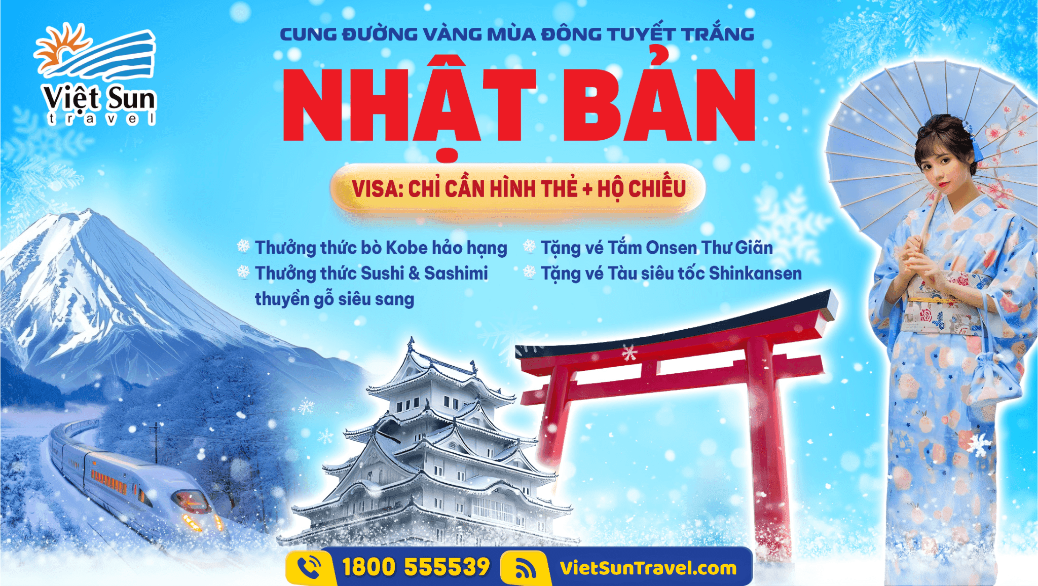 tour nhật bản mùa đông viet sun travel