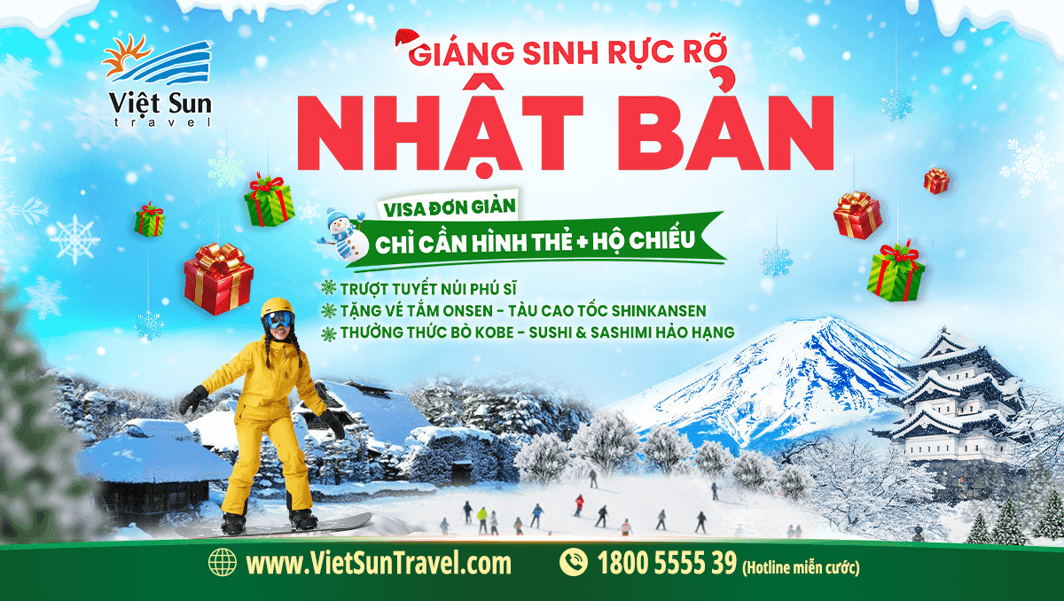 tour nhật bản trượt tuyết Viet Sun Travel