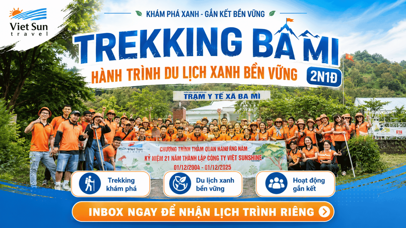 TREKKING ĐA MI - HÀNH TRÌNH 2N1Đ DU LỊCH XANH BỀN VỮNG
