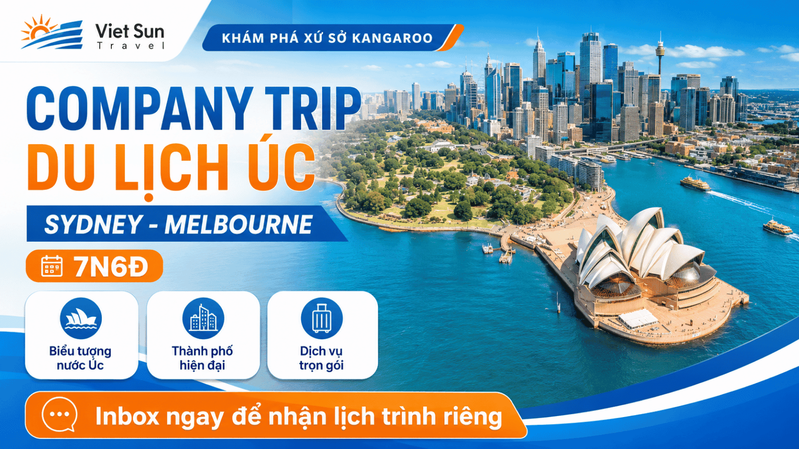 Company Trip Du lịch Úc: Sydney - Melburne 7N6Đ | Khám Phá Xứ Sở Kangaroo